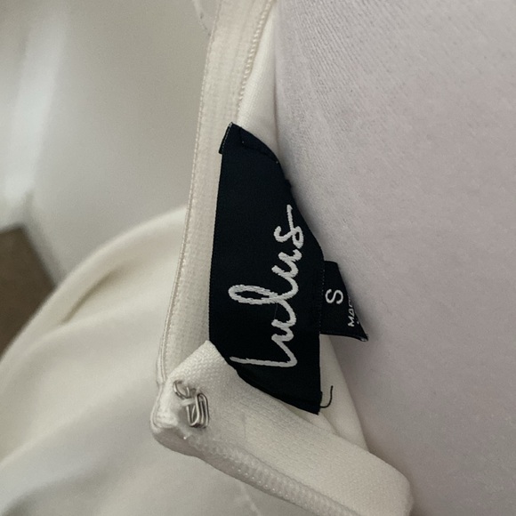 Lulu's White Strapless A-line Dress Small - Picture 3 of 6